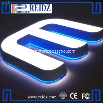 Outdoor big led letter lights sign